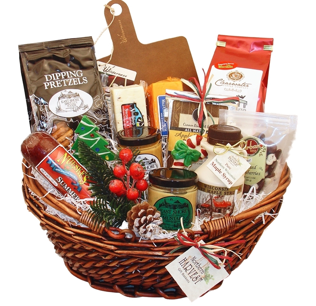 Wisconsin Gifts For Sharing Christmas Basket - Northern Harvest